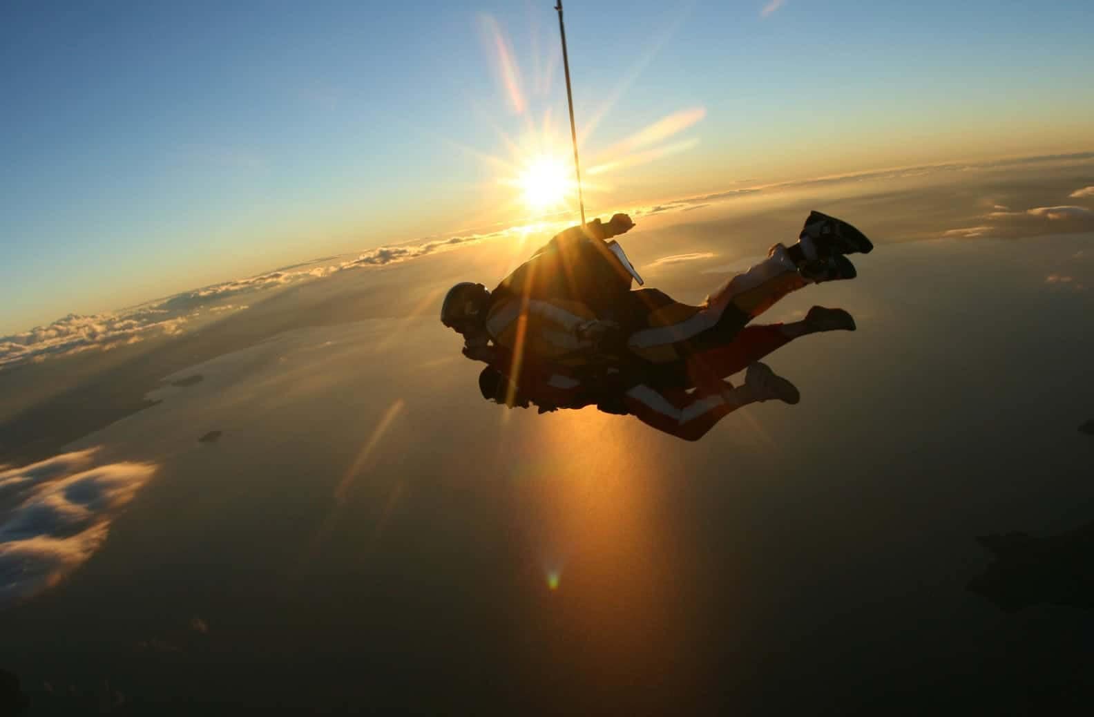 taupo-tandem-skydiving-freefall-sunset-jump | Must Do New Zealand | Must Do New Zealand